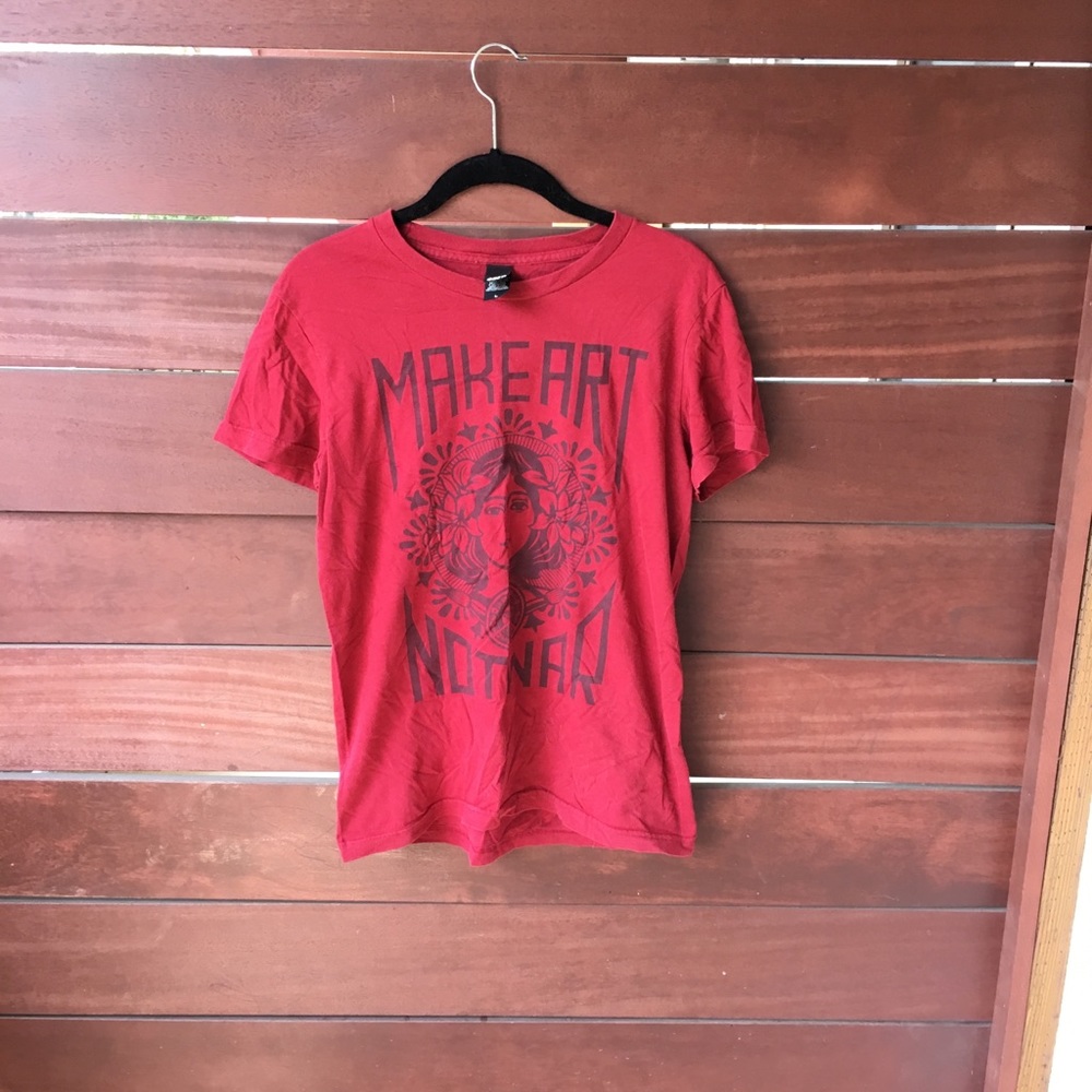 Make art not war Obey T-shirt